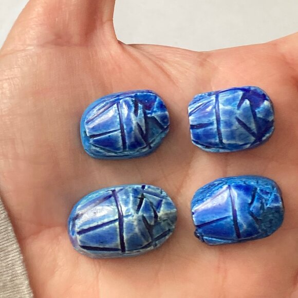 Genuine Egyptian Scarabs for Jewelry Making - Picture 7 of 9